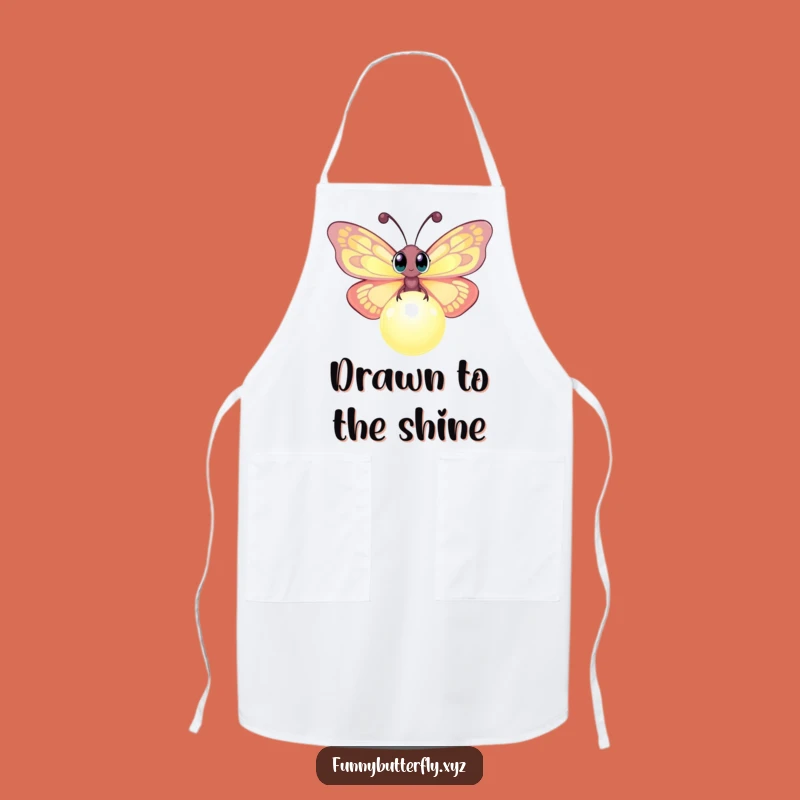 Funny Butterfly Orb Apron: Whimsical Kitchen Wear for Curious Cooks