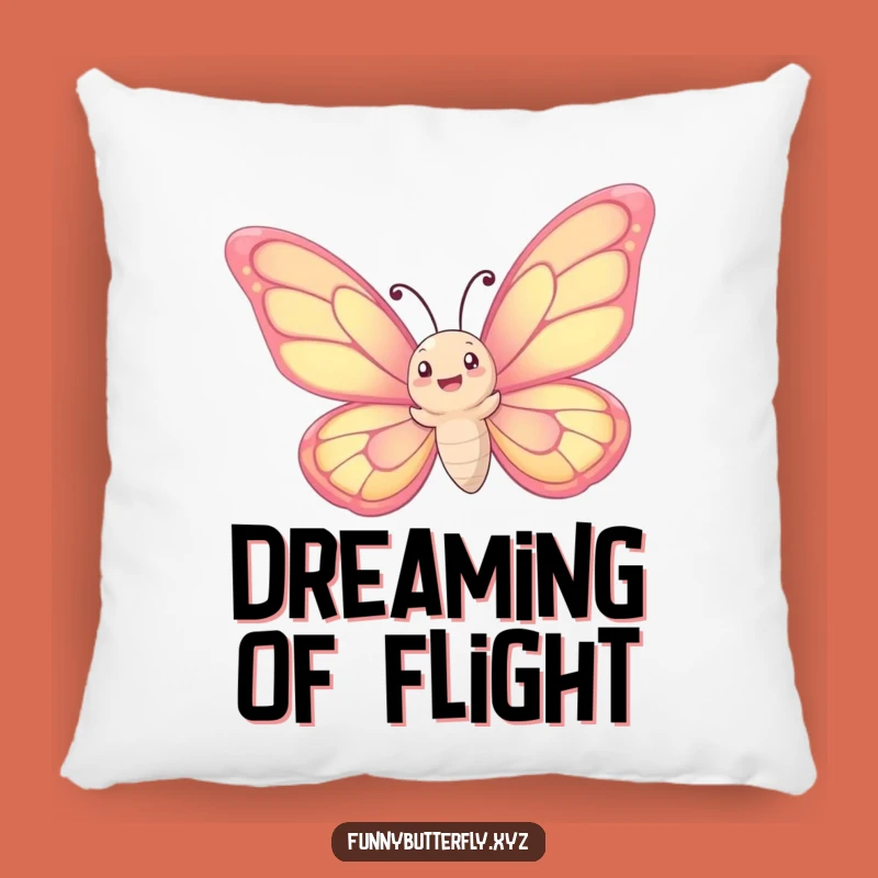 Funny Butterfly Pillow: Comfy & Whimsical Spiraling Wings Accent