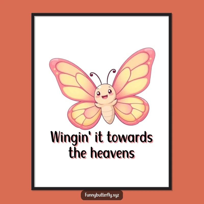 Dreamy Free Printable Wall Art: Whimsical Butterfly Sky Decor