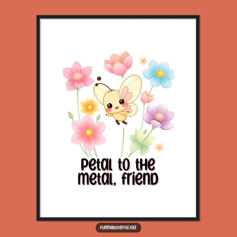 Free Printable Wall Art: Cheerful Butterfly Dancing, vibrant downloadable art for your walls!